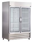 GPR492SSG/0 | General Purpose Stainless Steel Refrigerator, Glass Door, 49 cu. ft. capacity